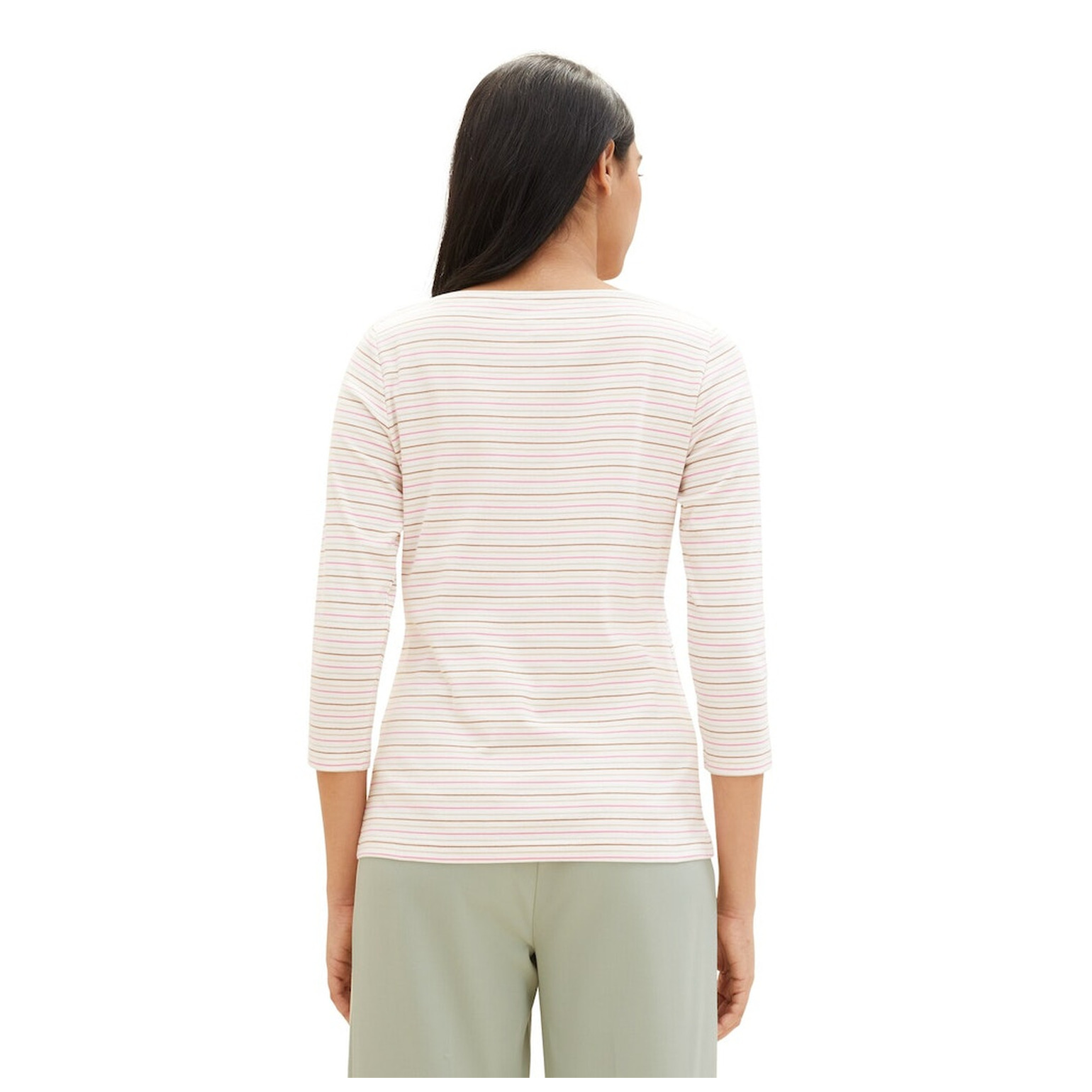 Tom Tailor T-shirt boat neck stripe