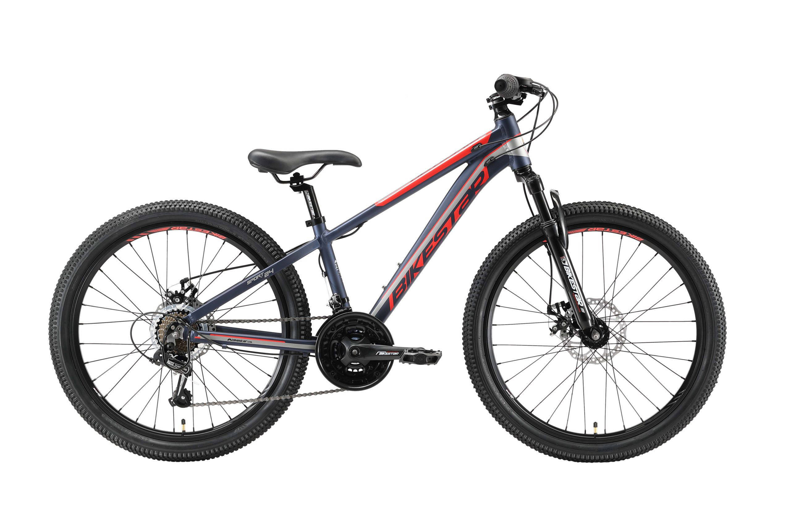 BikeStar MTB Sport kinderfiets 24 inch blauw