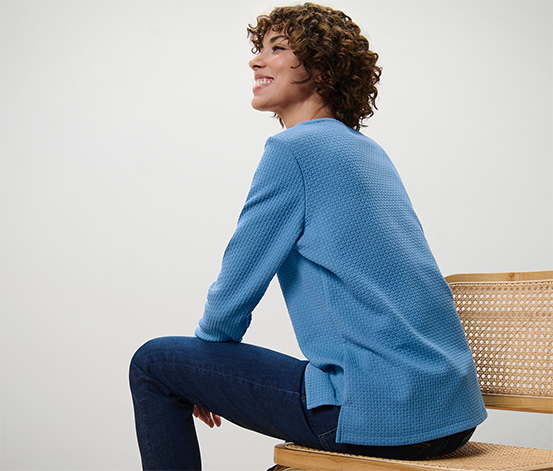 Strukturiertes Sweatshirt