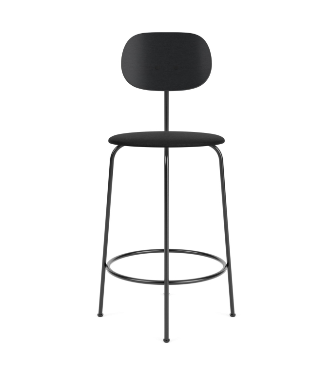 Audo Copenhagen Afteroom Counter Plus barkruk H97 zitting Bouclé 02 donker