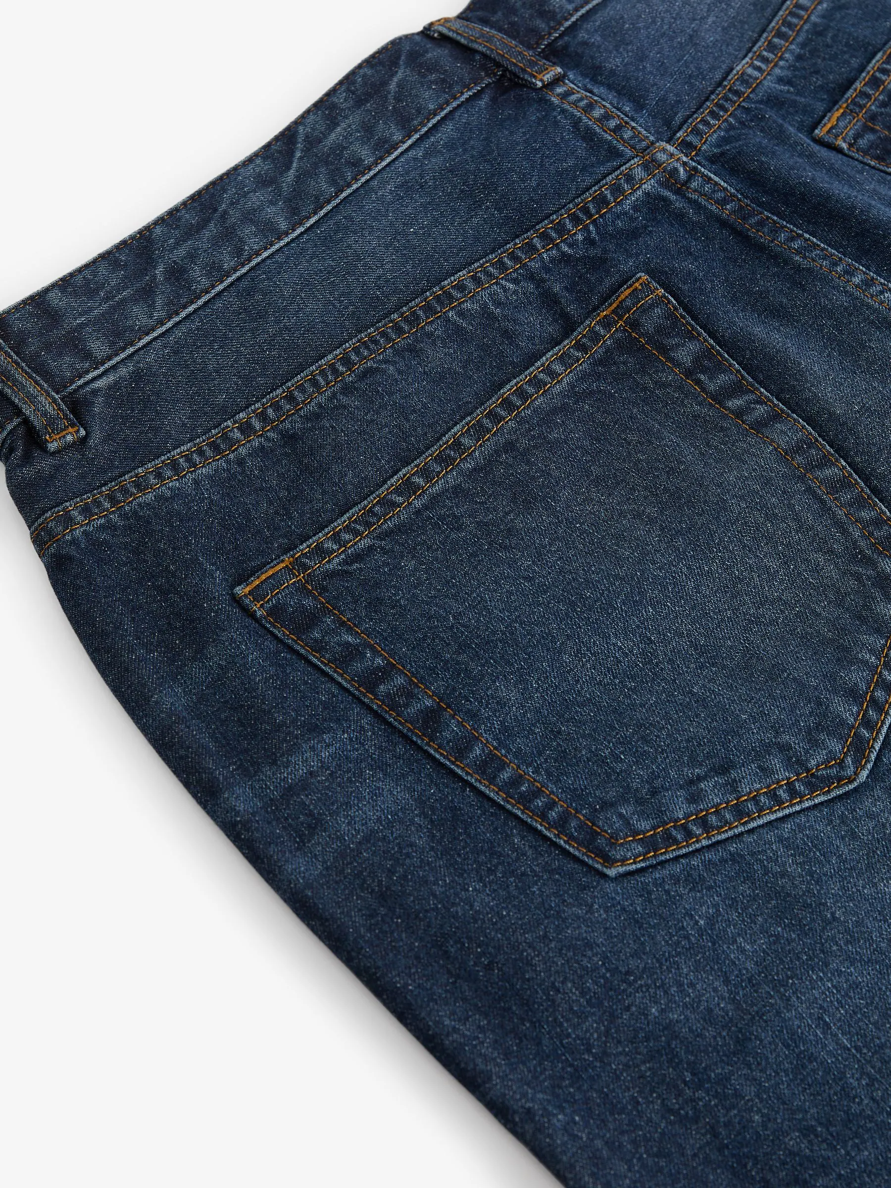 Mediumblauw - Relaxed fit - 100% katoenen authentic jeans