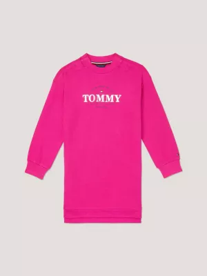 Vestido suéter com logo metalizado adaptável