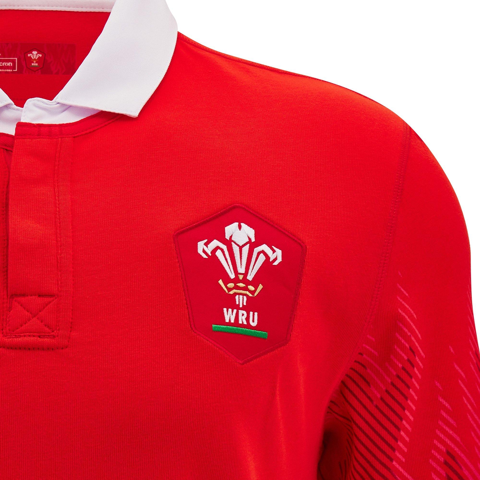 Macron Welsh Rugby Union Home Shirt 2024 Womens