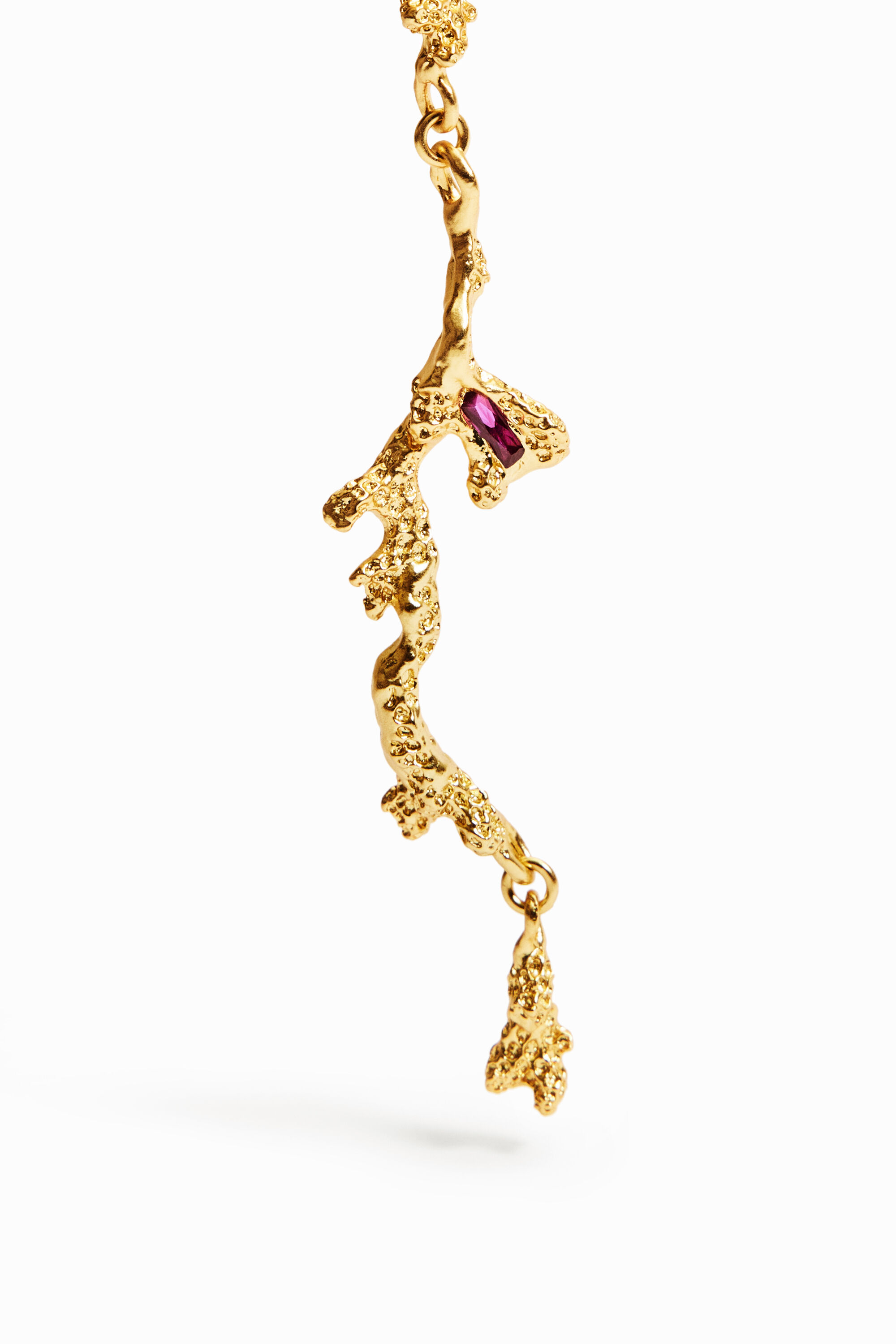 Longues boucles d'oreilles plaquées or Zalio
