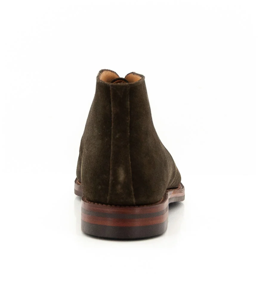 CROCKETT AND JONES - CHILTERN SUEDE R EARTHGREEN