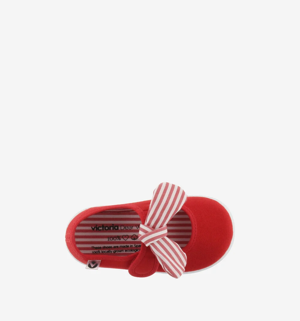OJALÁ FOULARD RAYURES Babies en toile pour fille ROJO
