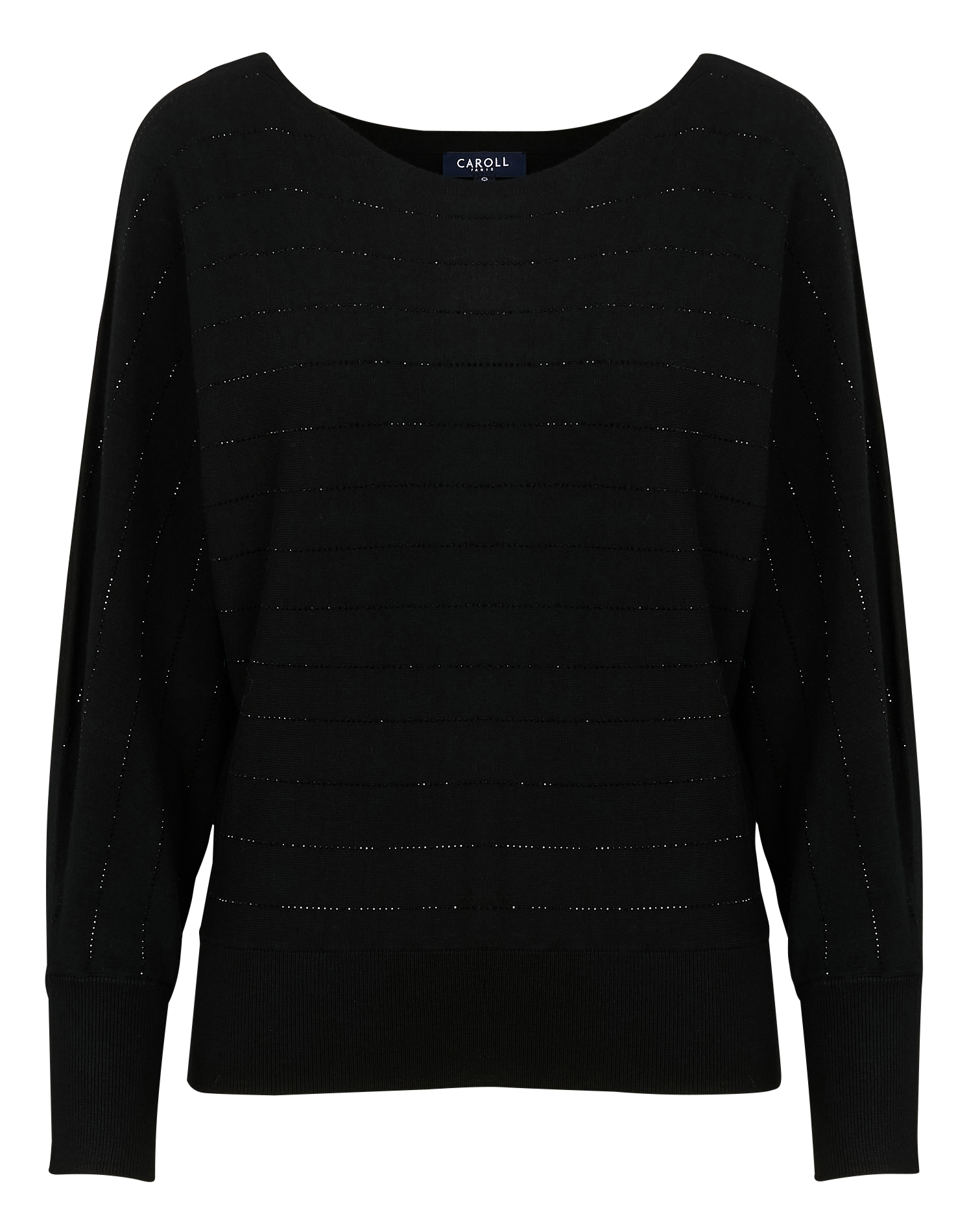 MIU4 - Pull ample col bateau | Noir