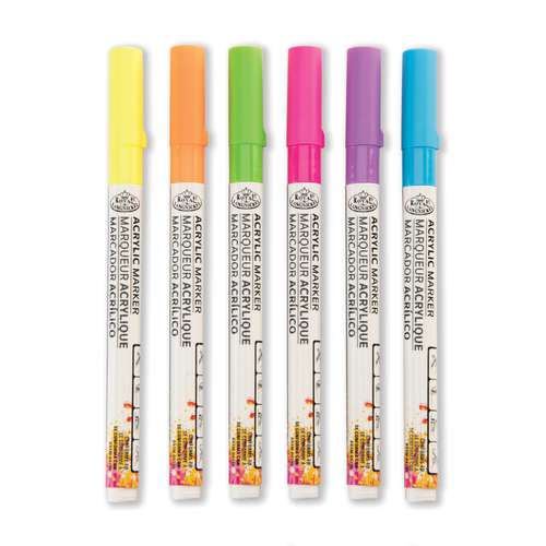 Royal & Langnickel® ACRYLIC MARKER – 6er Set
