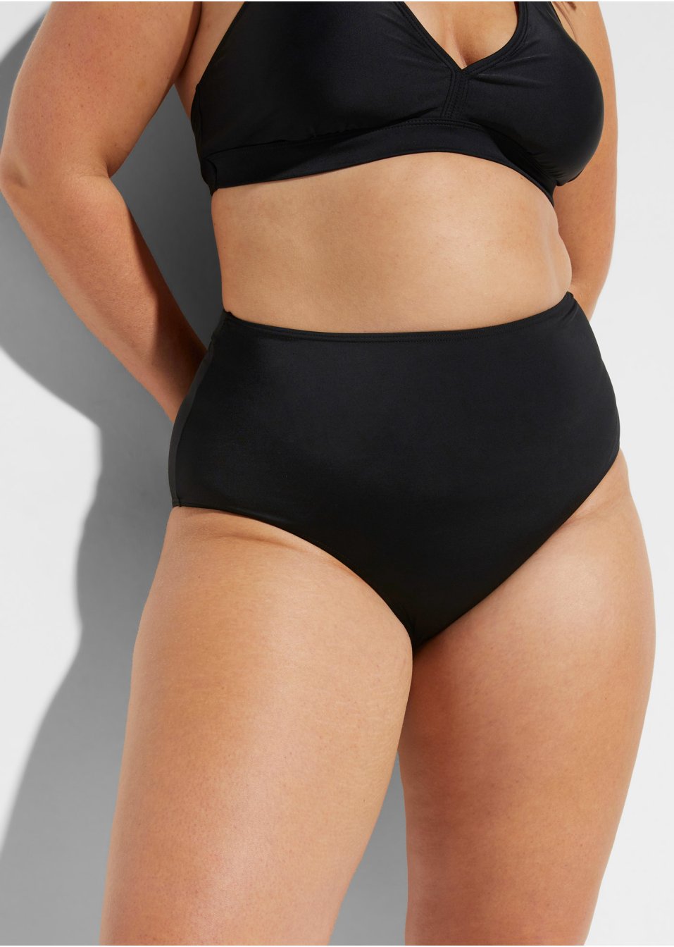 Bas de bikini taille haute réglable avec polyamide recyclé