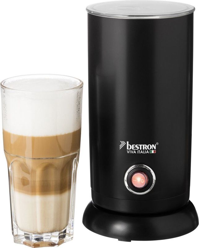 Bestron Elektrische Melkopschuimer - 300ml - Zwart