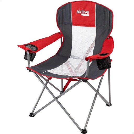 Cadeira de camping dobrável Aktive XL com porta-copos