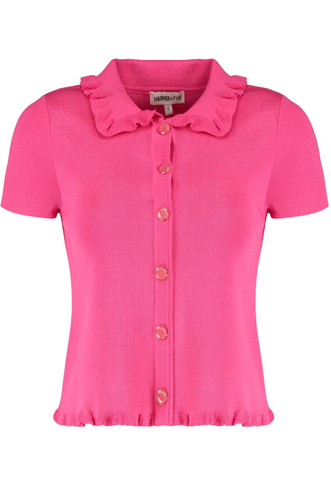 Harper & Yve roze dames vest