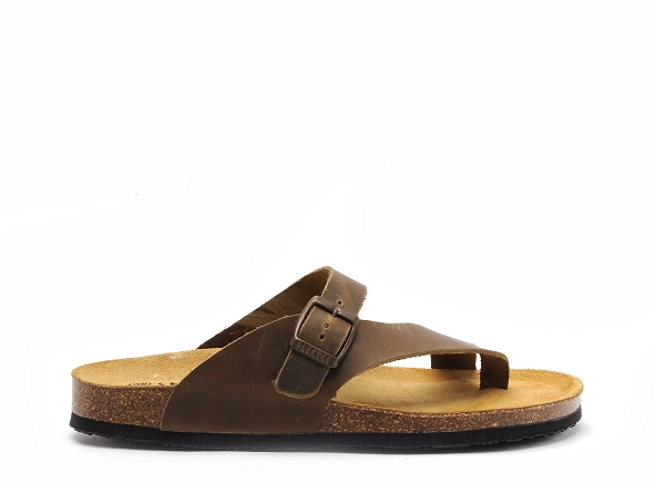 Plakton mules et sabots plats femme barbados 186228 kaki