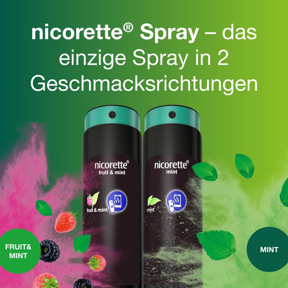 nicorette®  fruit & mint Spray- Jetzt 20% Rabatt sichern*