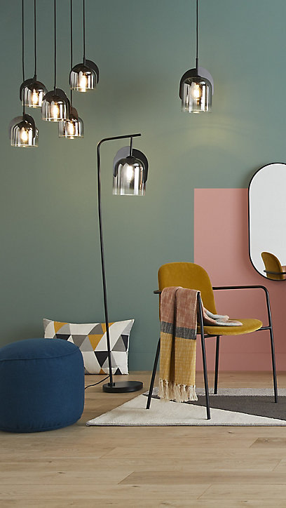 Lampadaire Boshi E27 IP20 40W Ø19cm Nordlux noir