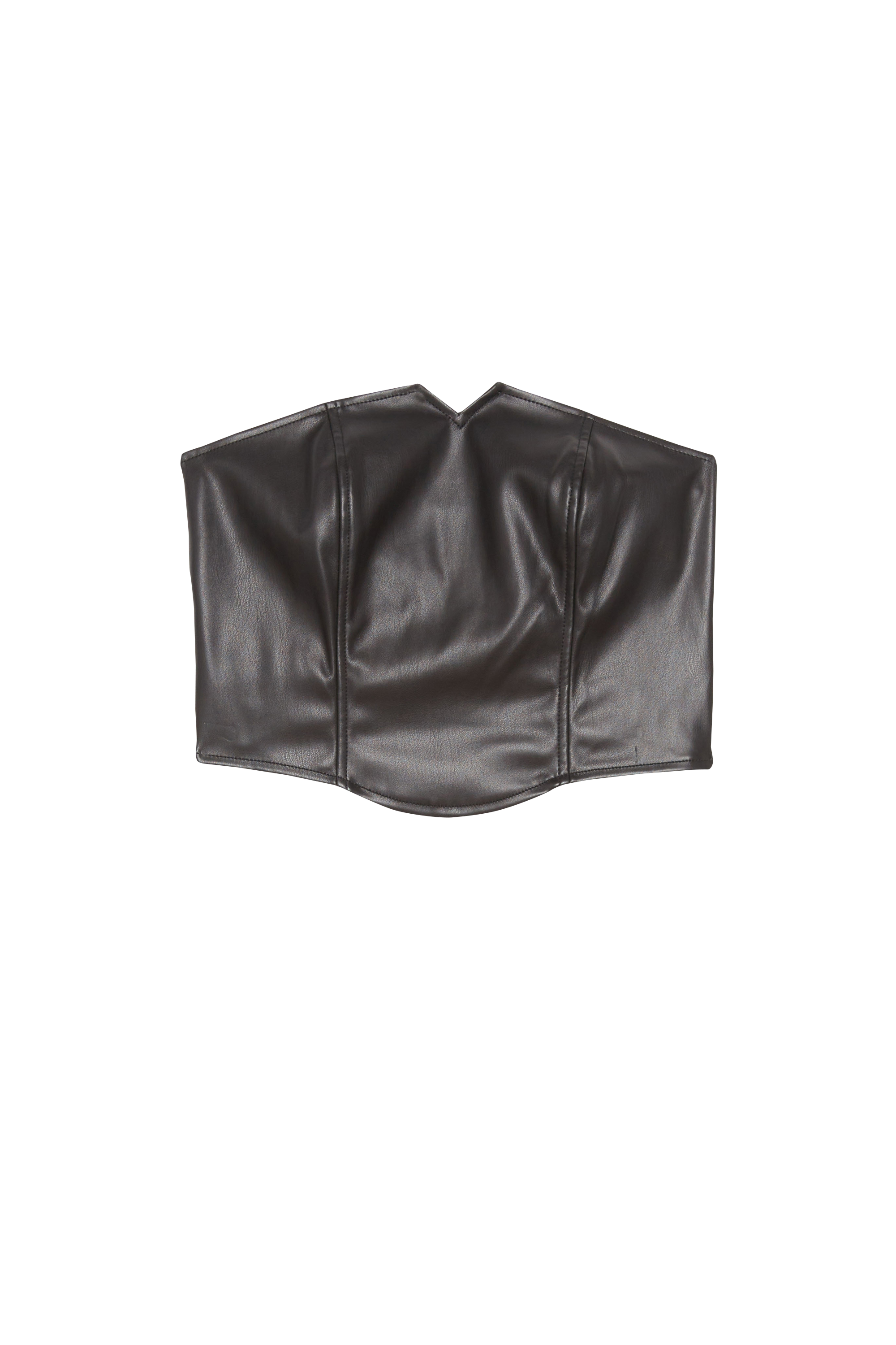 NOISY MAY Top NMMARIN STRAPLESS V-DETAIL CORSET Noir