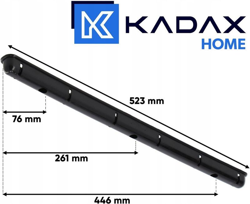 KADAX - Plafondwasdroger - Zwart - Draagvermogen 12 kg - 6 Staven van Gecoat Staal