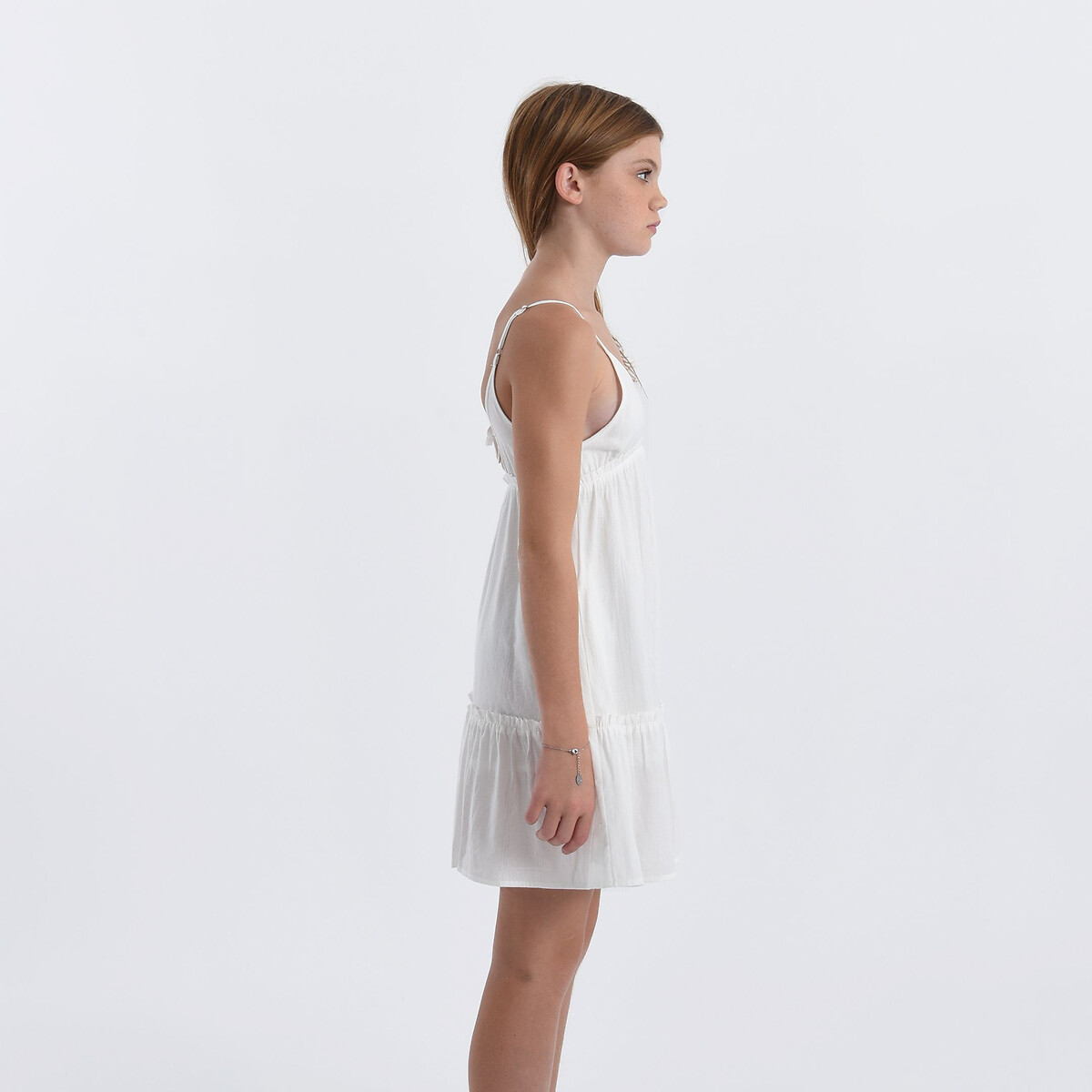 GAROTA MOLLY BRACKEN<br>Vestido com alças finas tipo espaguete