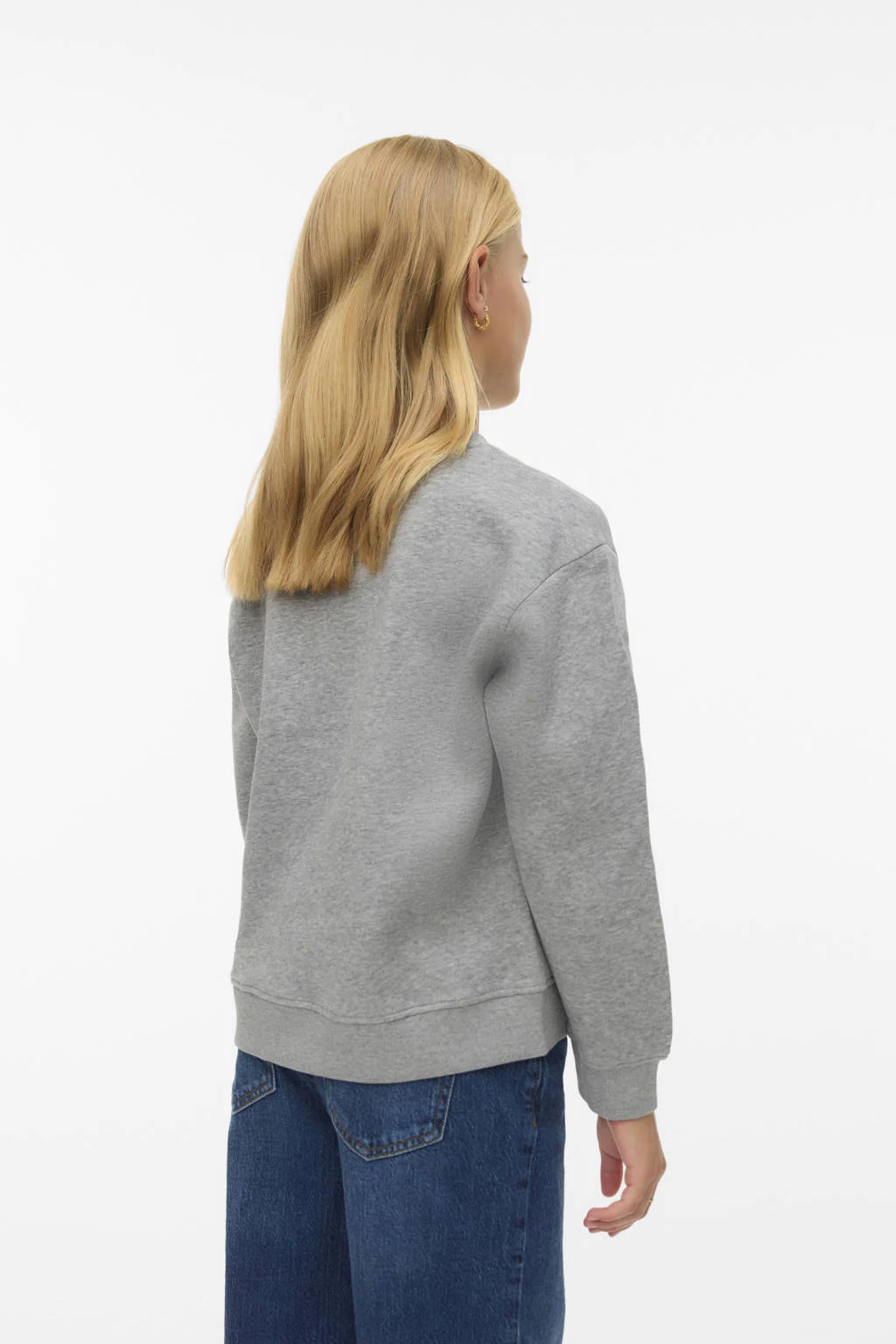 VERO MODA GIRL sweater grijs melange