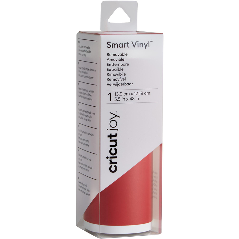 Cricut Vinylfolie Joy, 13.9 cm x 121.9 cm, ablösbar, rot