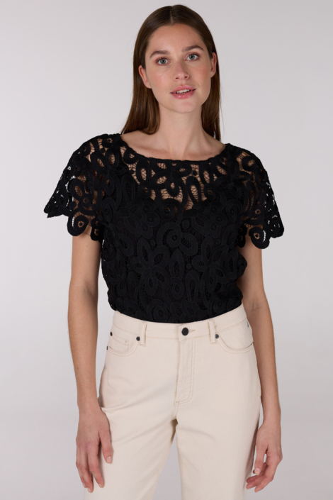 Juffrouw Jansen zwarte dames blouse