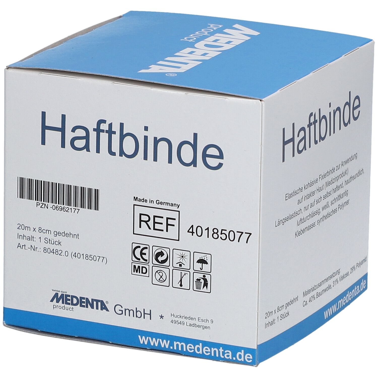 Haftbinde elastisch 8 cm x 20 m