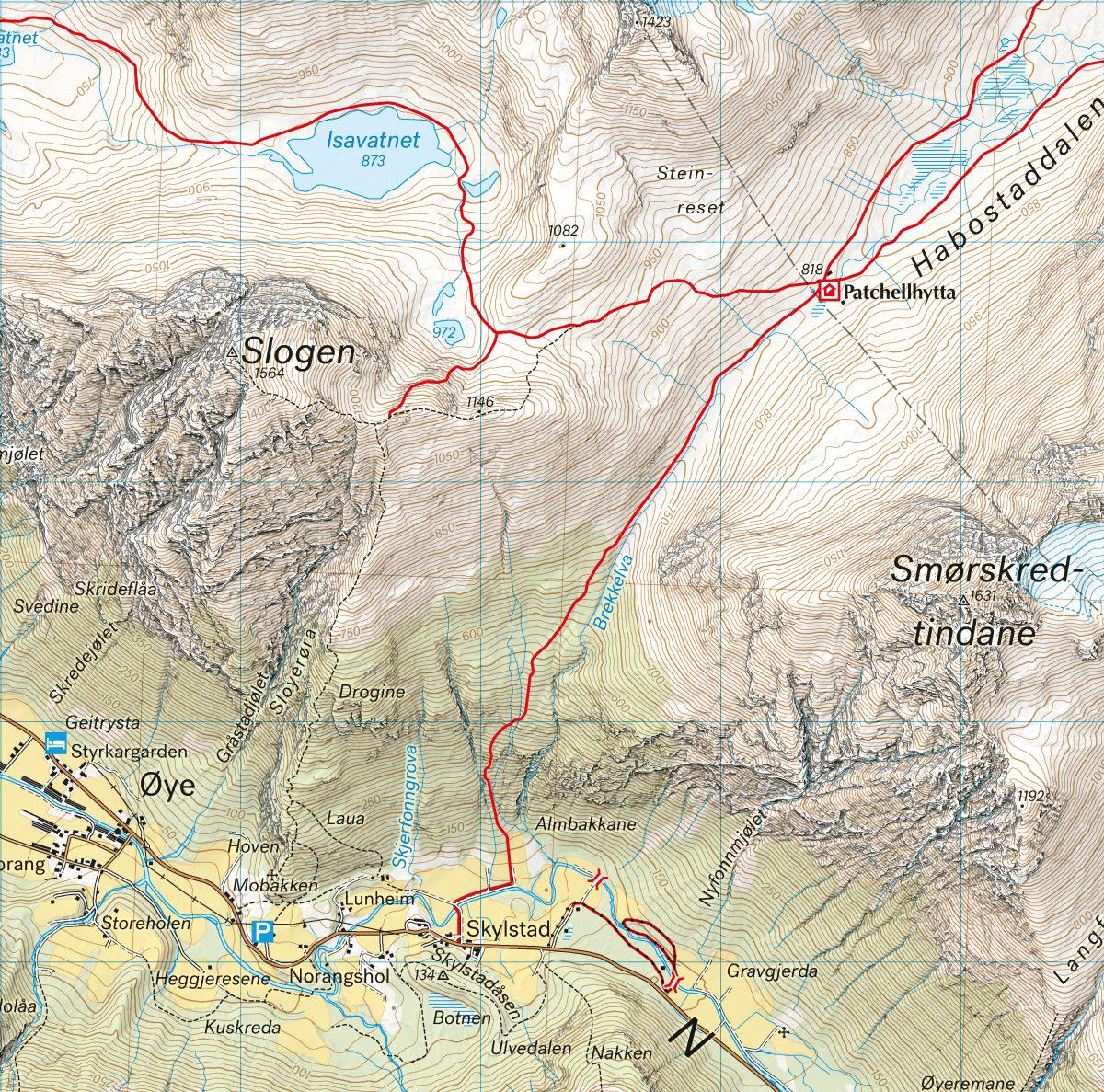 Calazo Høyfjellskart Sunnmøre