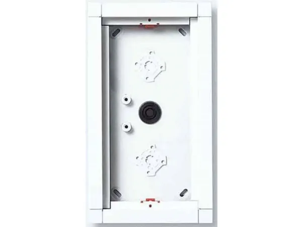 Siedle GA 612-2/1-0 W, Udtræk monteringsboks, Hvid, Siedle, Aluminium, Overflade, 132 mm