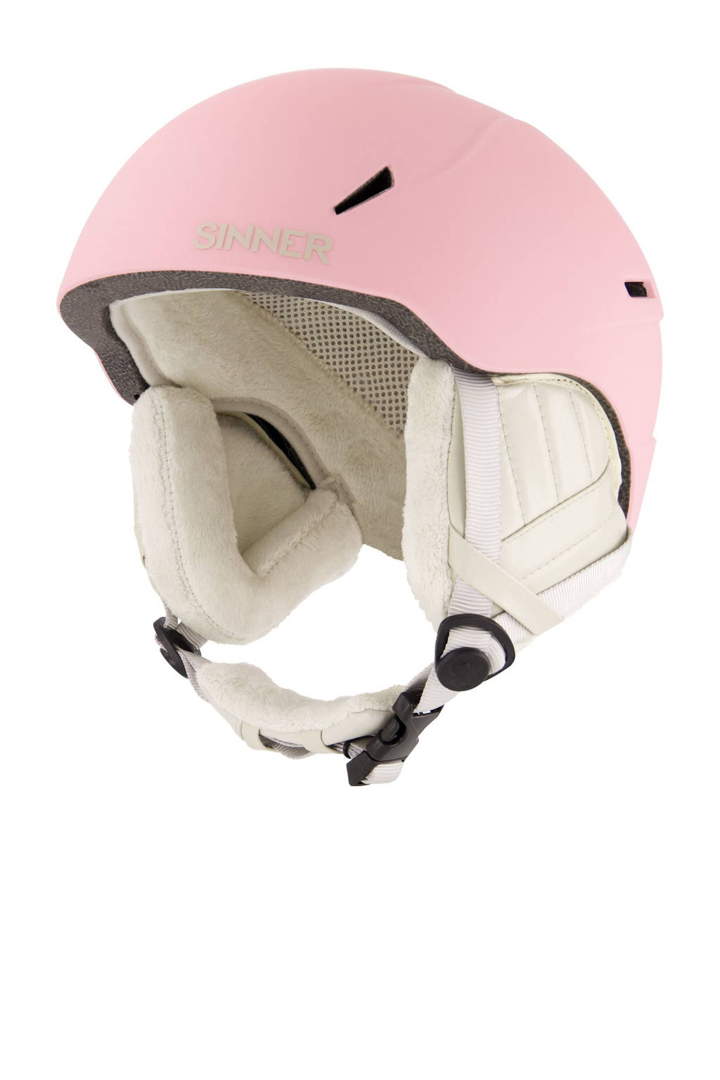 Junior skihelm Crest lichtroze