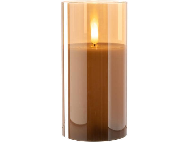 Leonardo LED-Kerze Autentico 16 x 8 cm, Gold Dekoratives Tischlicht