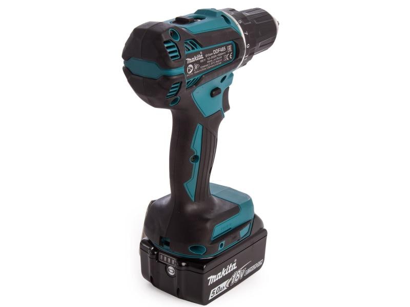 Makita Akku-Bohrschrauber DDF485RTJ Kit Bohrschrauber 18 V, inkl. Akku und Ladegerät