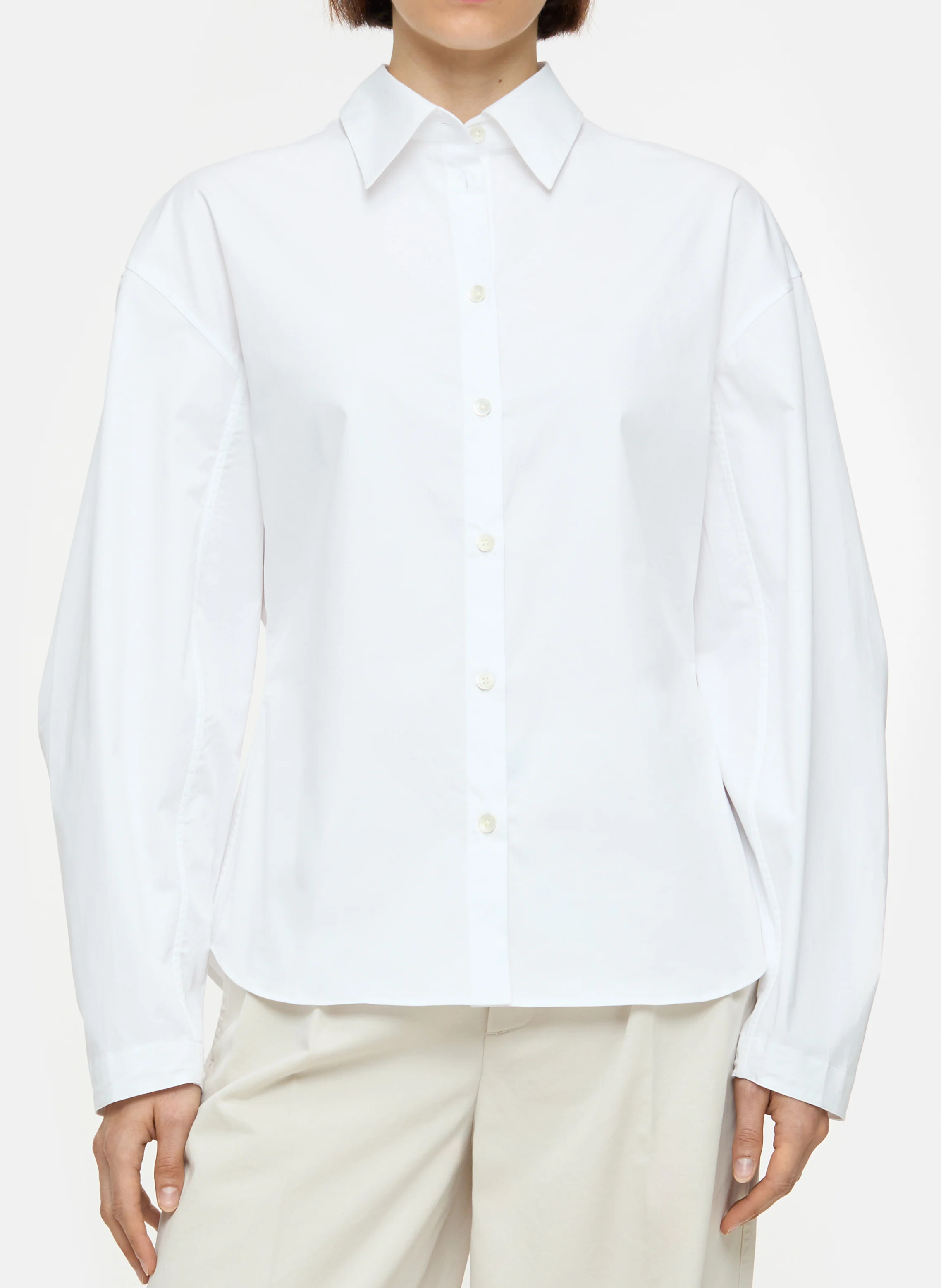 Chemise ample boutonnée | Blanc