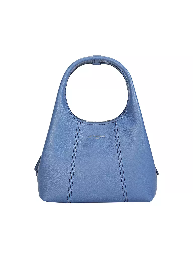 LE TANNEUR Ledertasche - Hobo Bag JULIETTE Mini hellblau