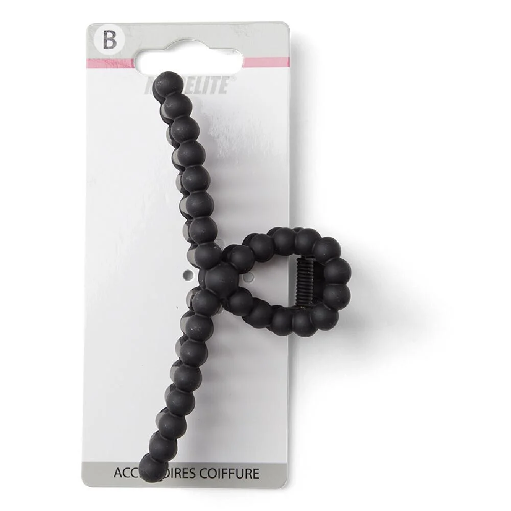 Pince cheveux noir mat L11cm