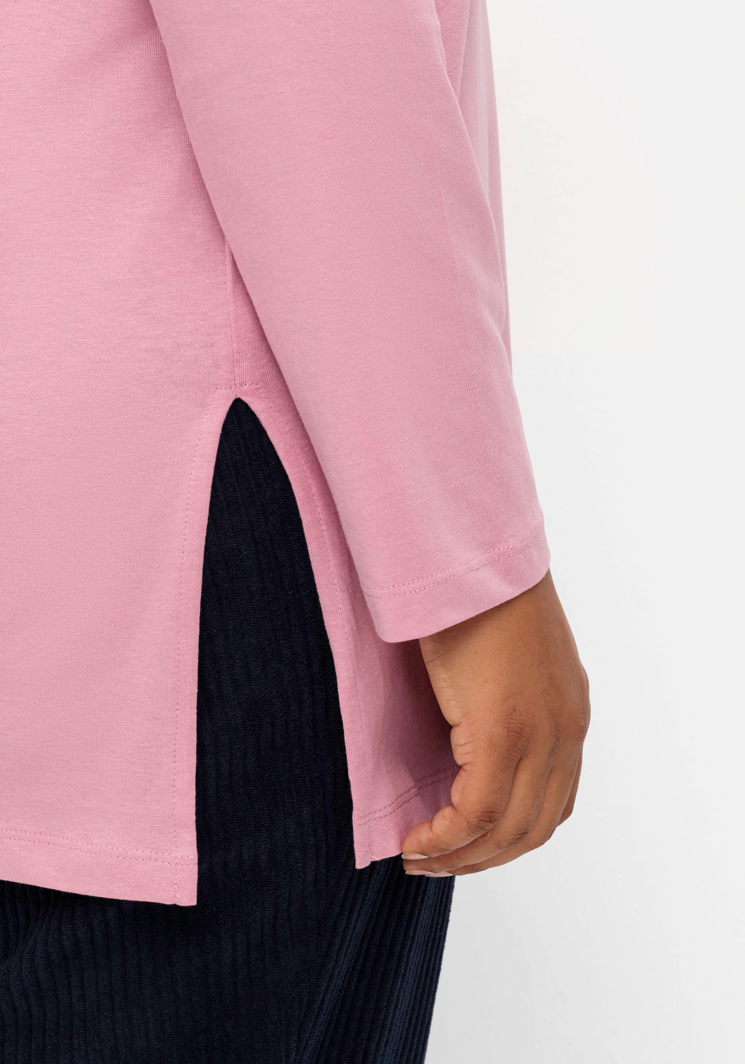 Longshirt mit hohen Seitenschlitzen
