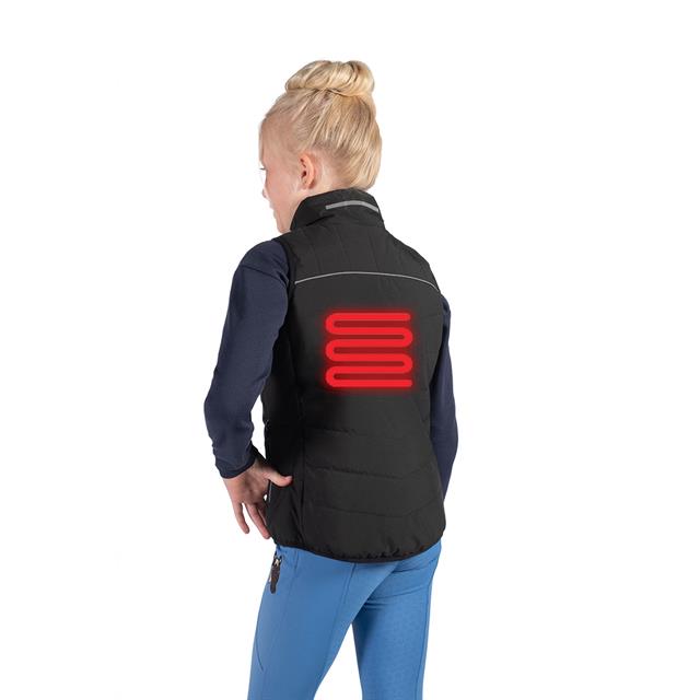 Bodywarmer HKM Cuddle Style Heating Kids Zwart