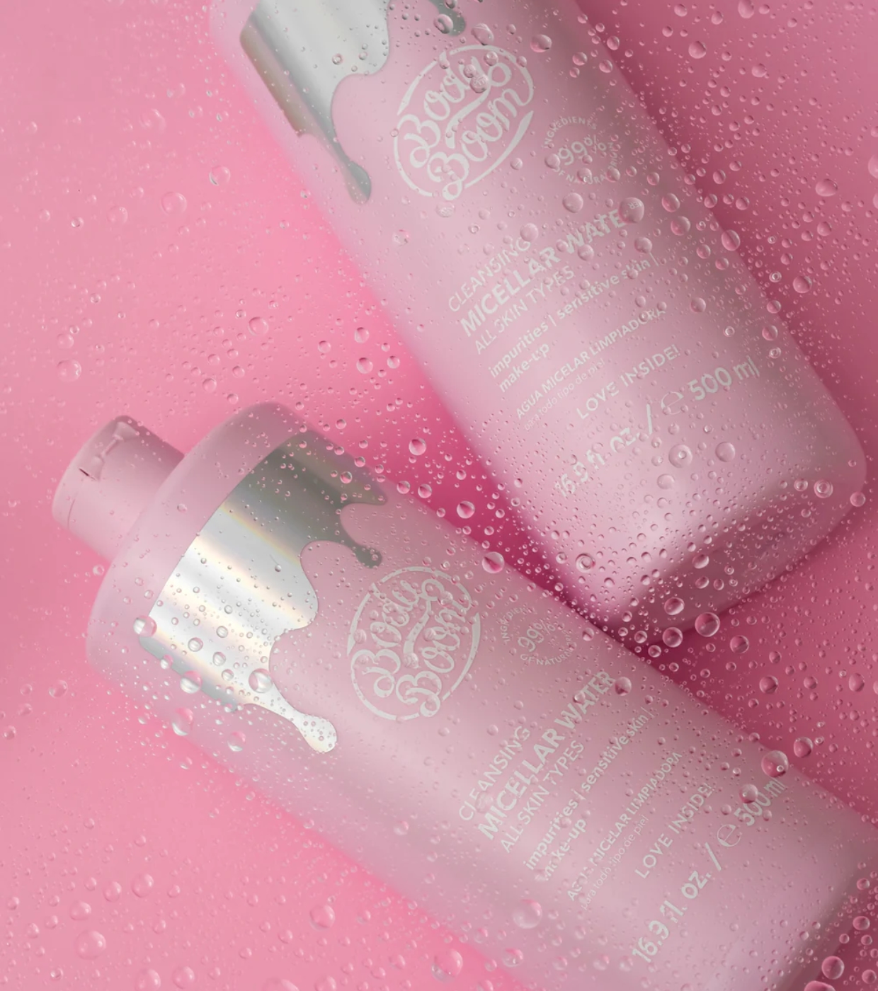 Bodyboom - *Basic Pink* - Água micelar de limpeza - Todos os tipos de pele