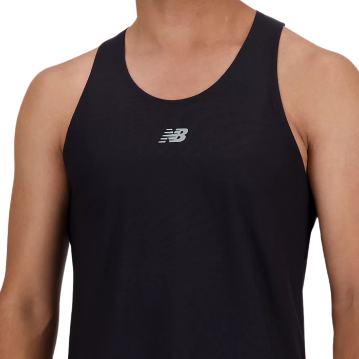 New Balance Herre Singletter Jacquard Singlet Sort