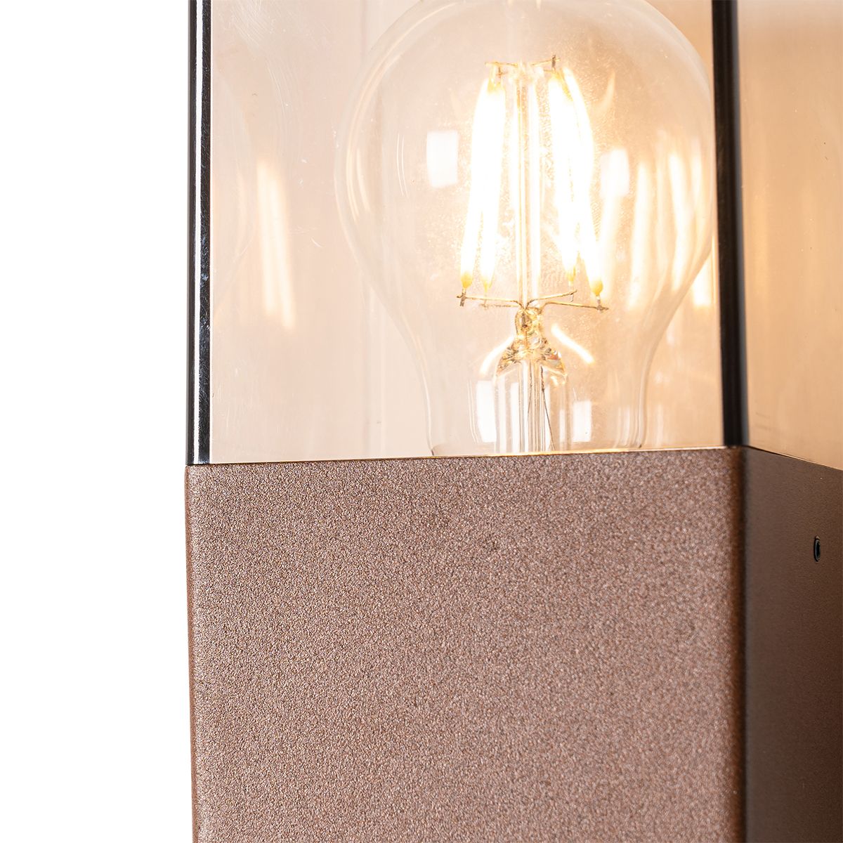 Industriële buiten wandlamp roestbruin IP44 - Denmark