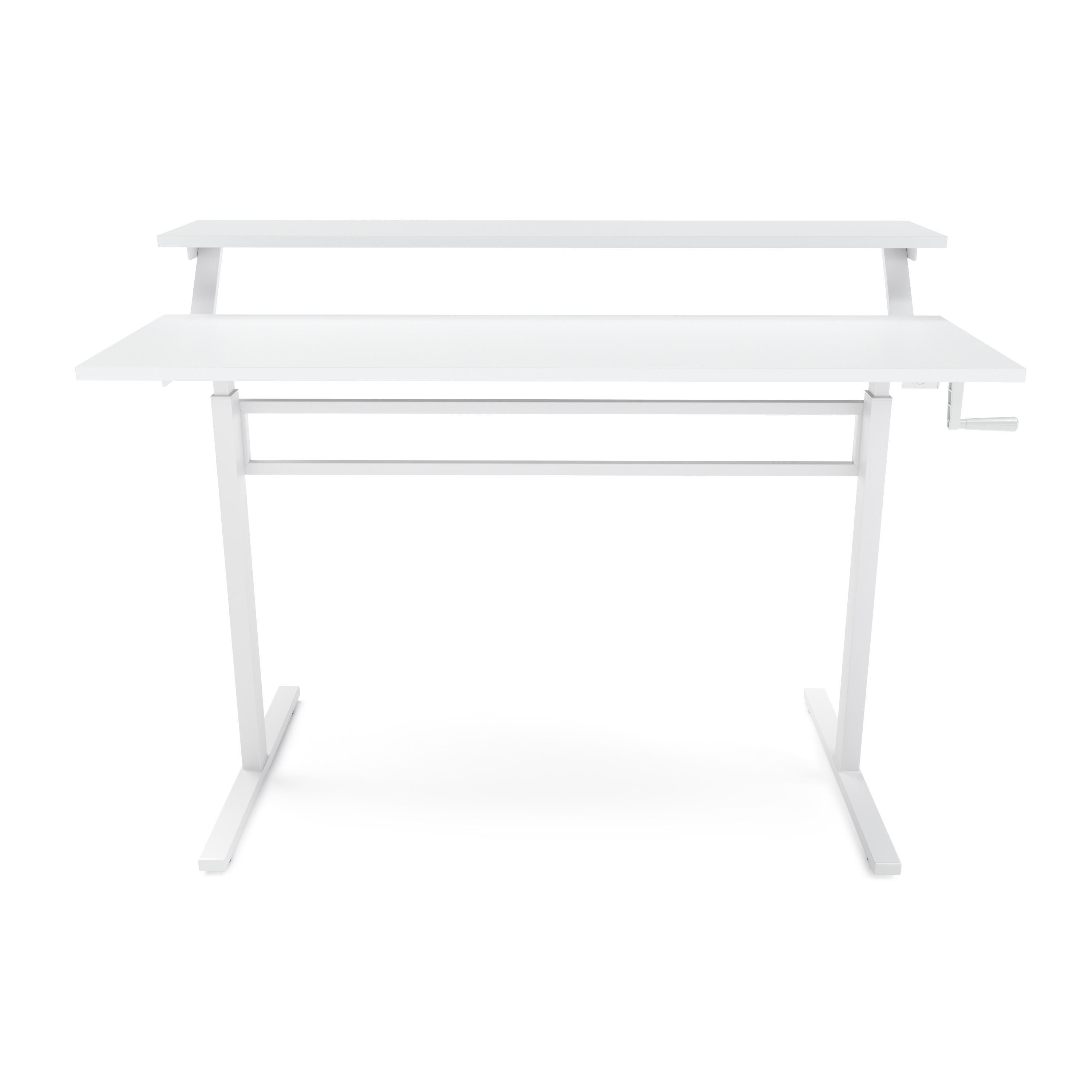 Stehpult 2 Ebenen manuell höhenverstellbar weiss 120 x 40 cm