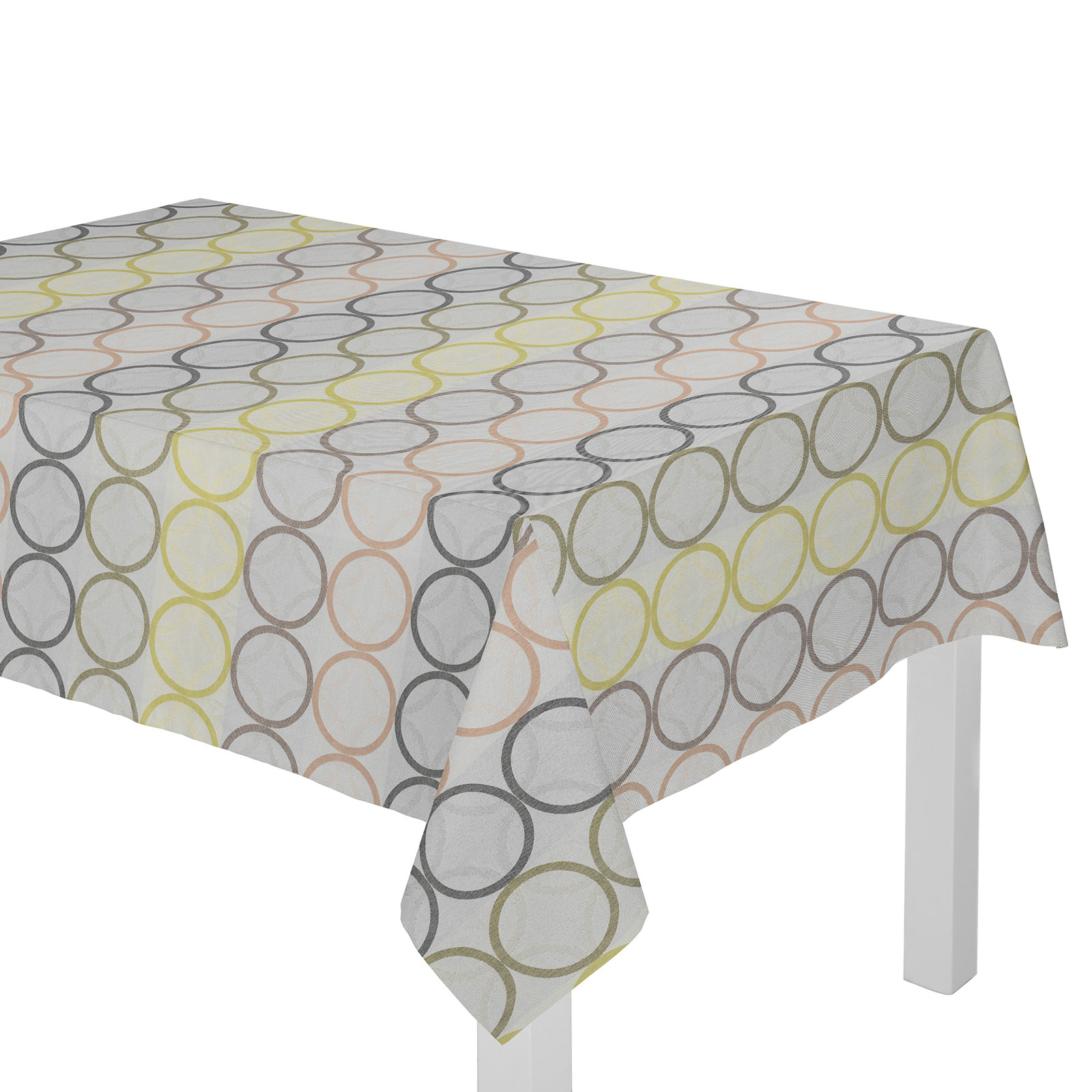 Tischdecke mit Kuvertsaum ZIRBELLO - grün - 85x85 cm
