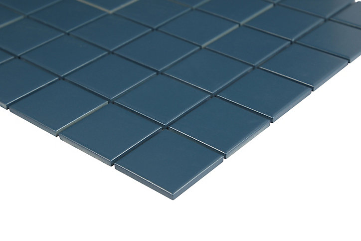 Mosaïque céramique Elko bleu L. 30,3 x l. 30,3 cm GoodHome