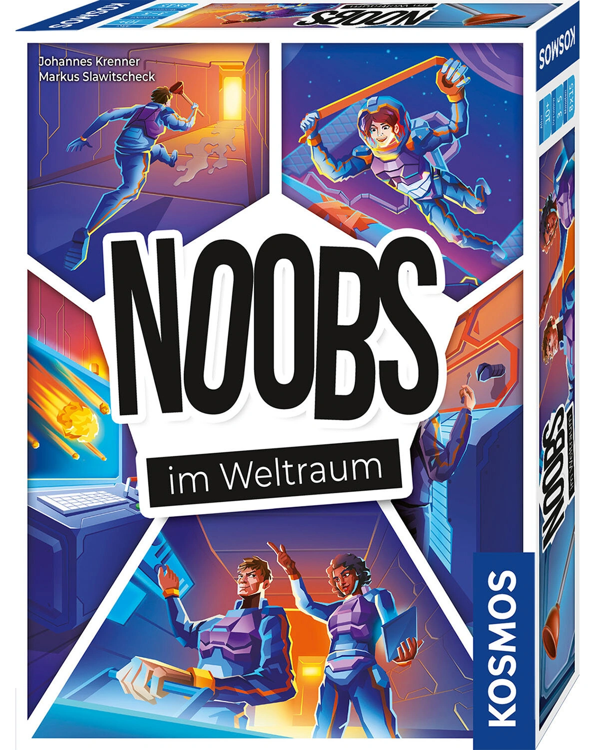 Gesellschaftsspiel NOOBS - IM WELTRAUM in bunt
