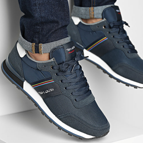 Baskets A Bandes 71497 Navy