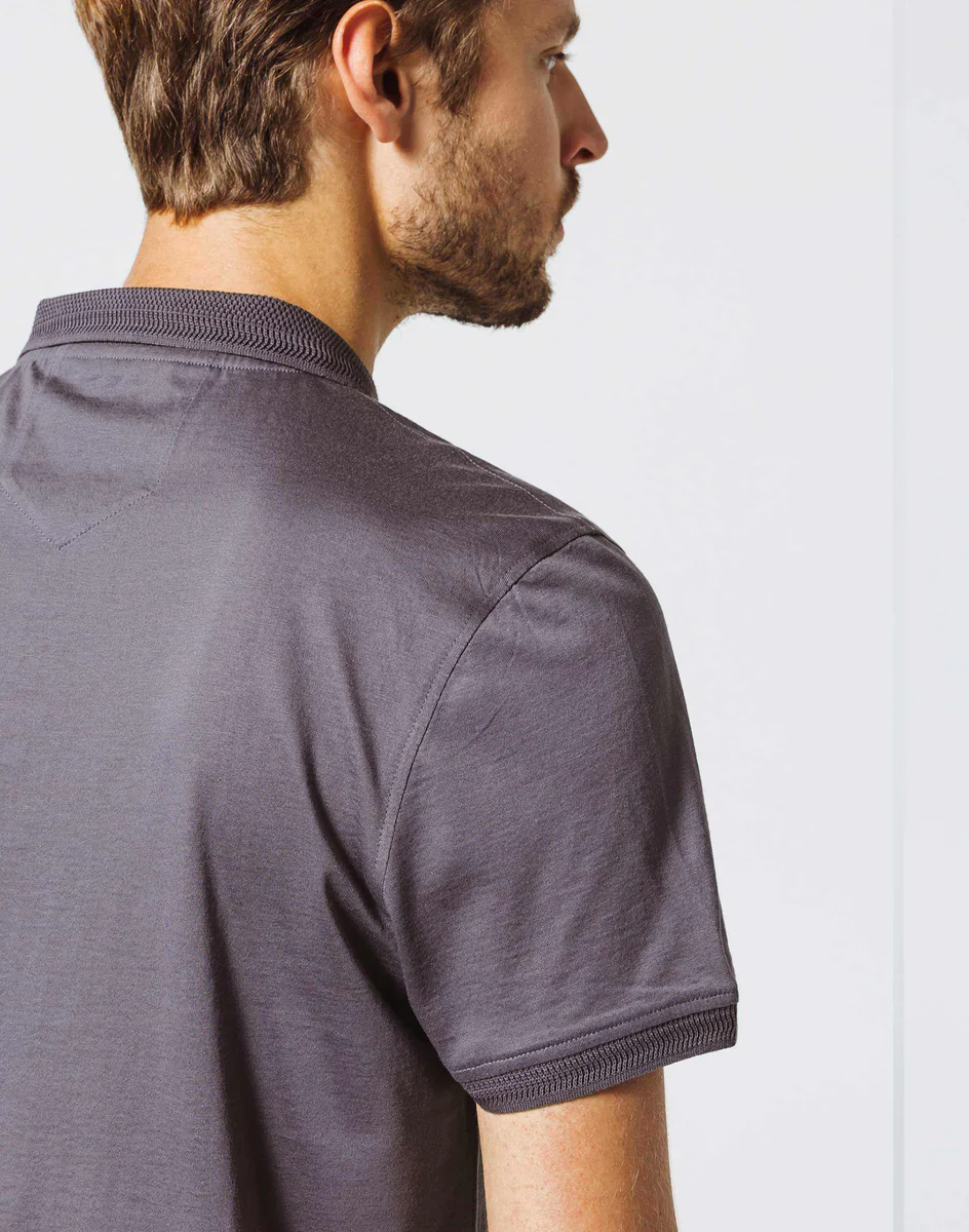 Polo Gris Zip