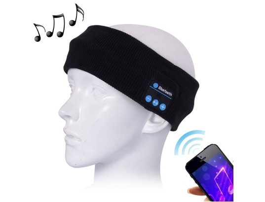YONIS - Bonnet connecté Bandeau Tricoté Compatible IOS Android Écouteurs Mains Libre...