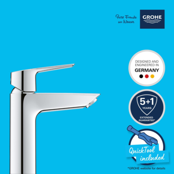 Grohe Start Wastafelmengkraan M-Size Push Open
