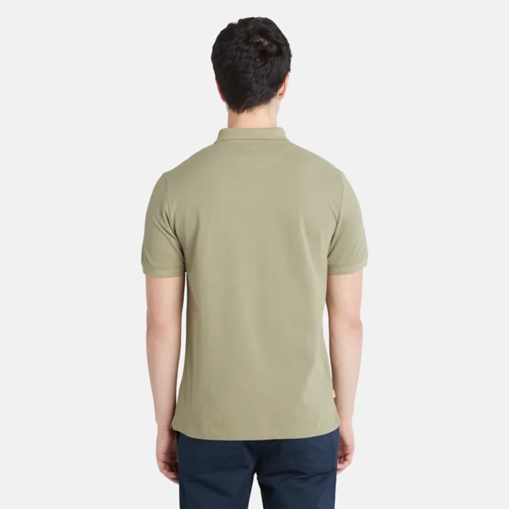 Polo Millers River en piqué pour homme vert clair