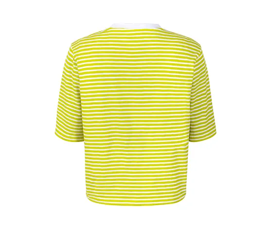Gestreiftes T-Shirt, gelb