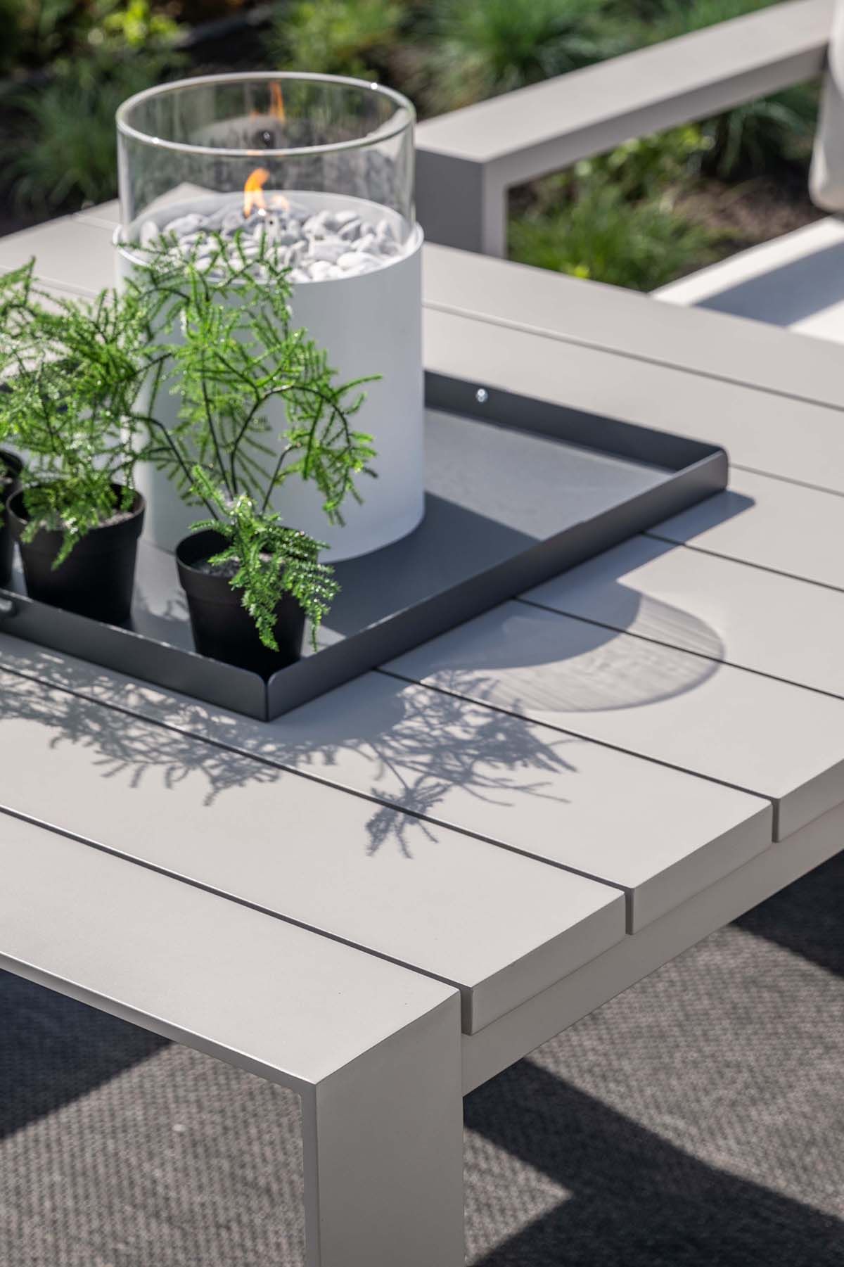 Garden Impressions Levanto -111x111 cm L/D tafel  - taupe